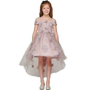 CINDERELLA COUTURE Elegant Hand-Crafted Party Dress Multisizes 9119